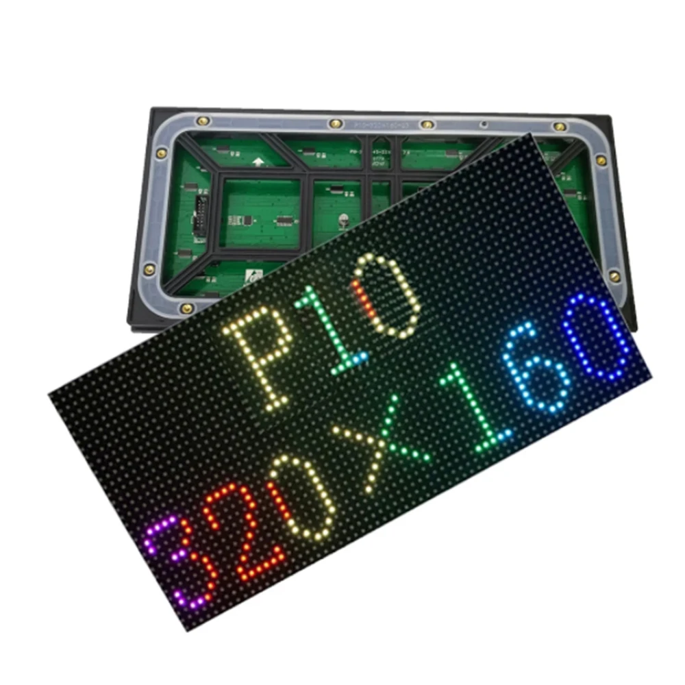 HD Screen P10 SMD Outdoor Full Color 10mm LED Pixel 32*16 Module 320*160mm RGB HUB75 LED panel