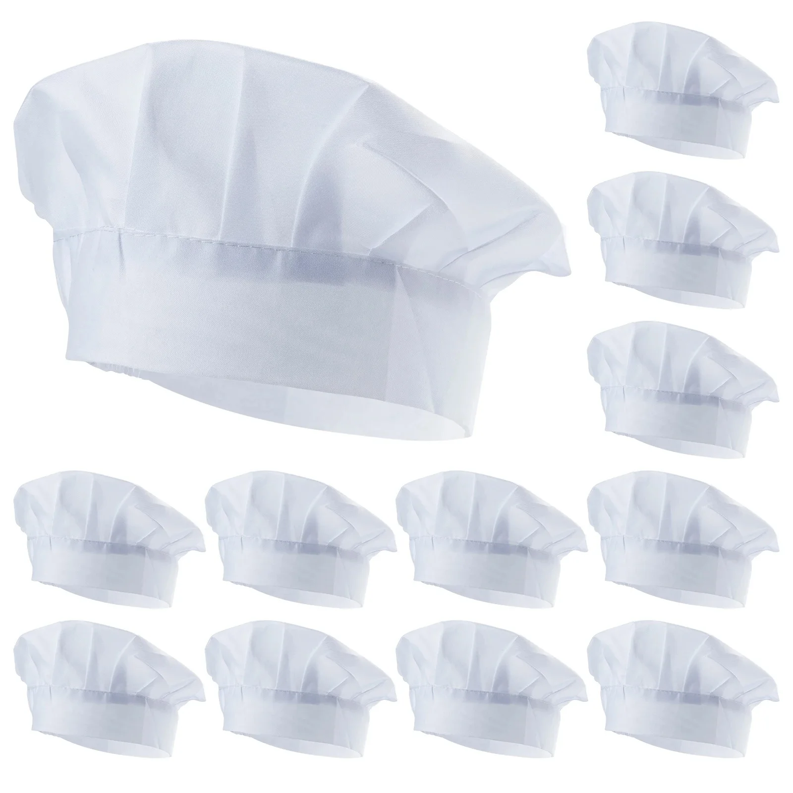 Chapeau de chef blanc élastique pour enfants, nouvelle casquette de fête pour hommes, costume de cuisine, livraison rapide en usine