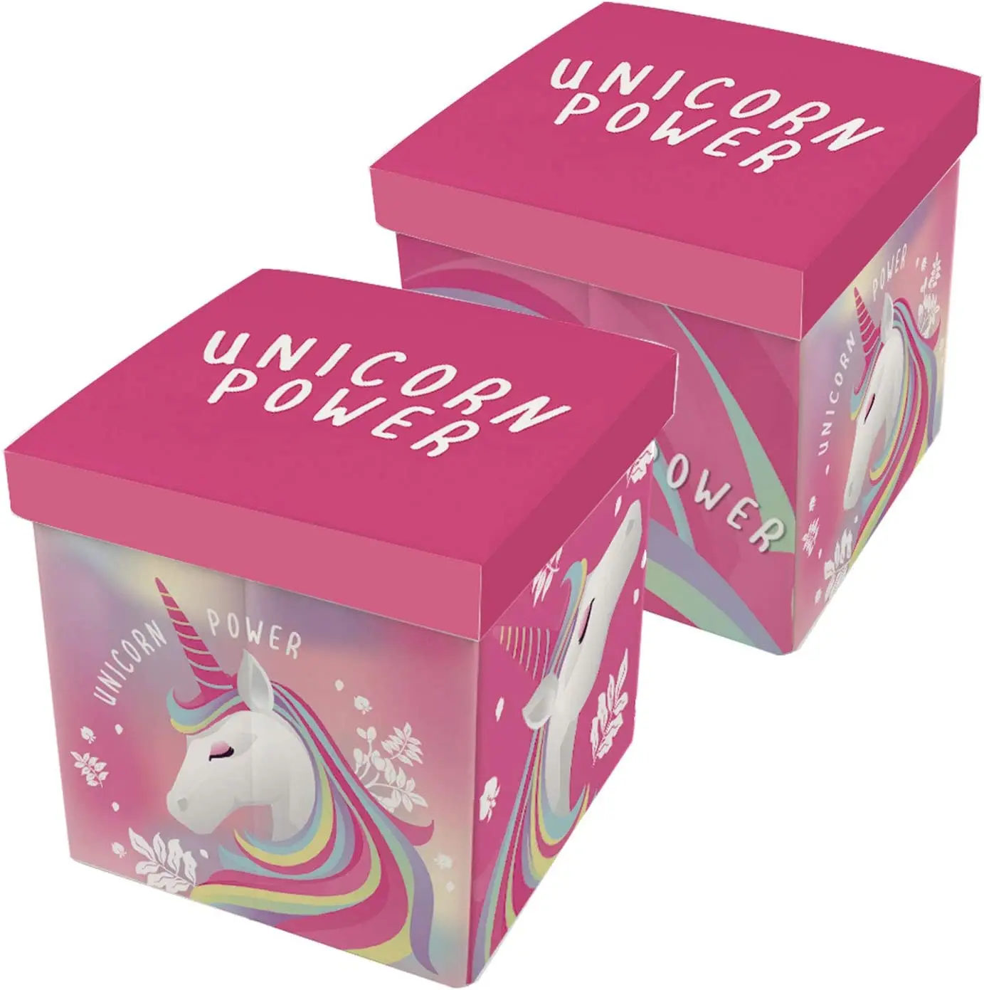 Unicorn container stool 30x30x30 cm accessories storage organization Kids