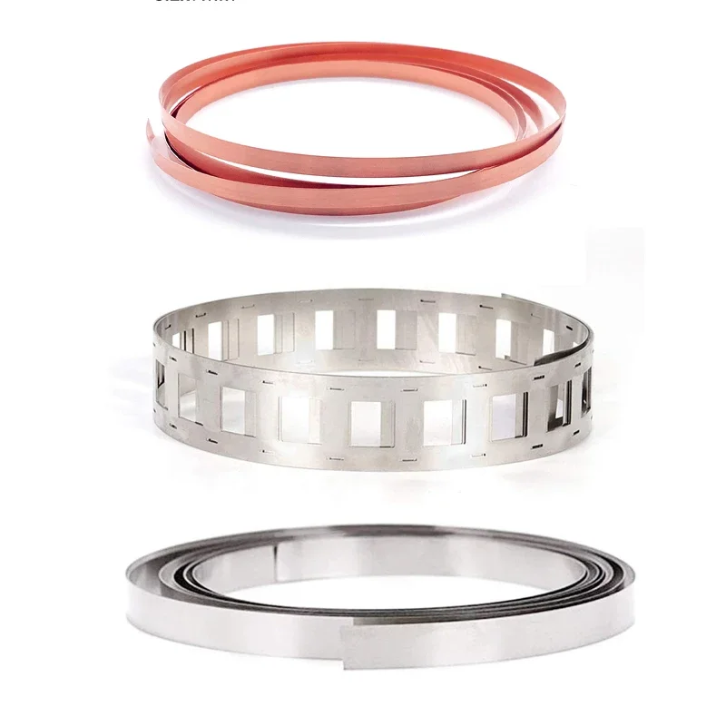 Bande de cuivre T2 de 2M, 0.15/0.2mm, pour connexion de batterie au lithium 18650 21700, bande nickelée, soudage par points