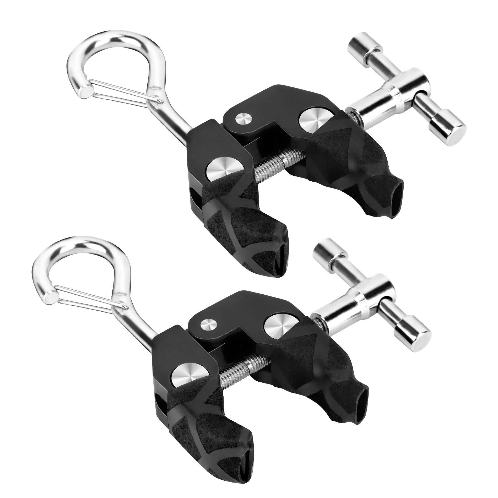 

SANLIKE 2pcs Car Roof Clamp Hook Heavy-duty Aluminum Stainless Steel Anti-rust SUV Camping Tarpaulin Fixing Clamp Camping Tool