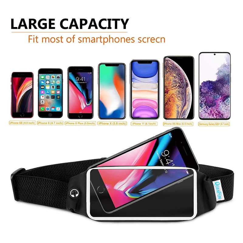 Men Women Running Phone Bags Waterproof Touch Screen Armbands Sports and Fitness Running Accessories for 4.0-6.2 inch Smartphone