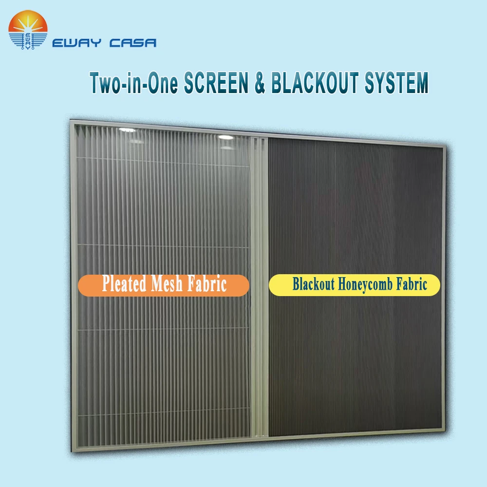 Custom Retractable Fly Screen for Sliding Doors Windows 2-in-1 Screen and Blackout Solution