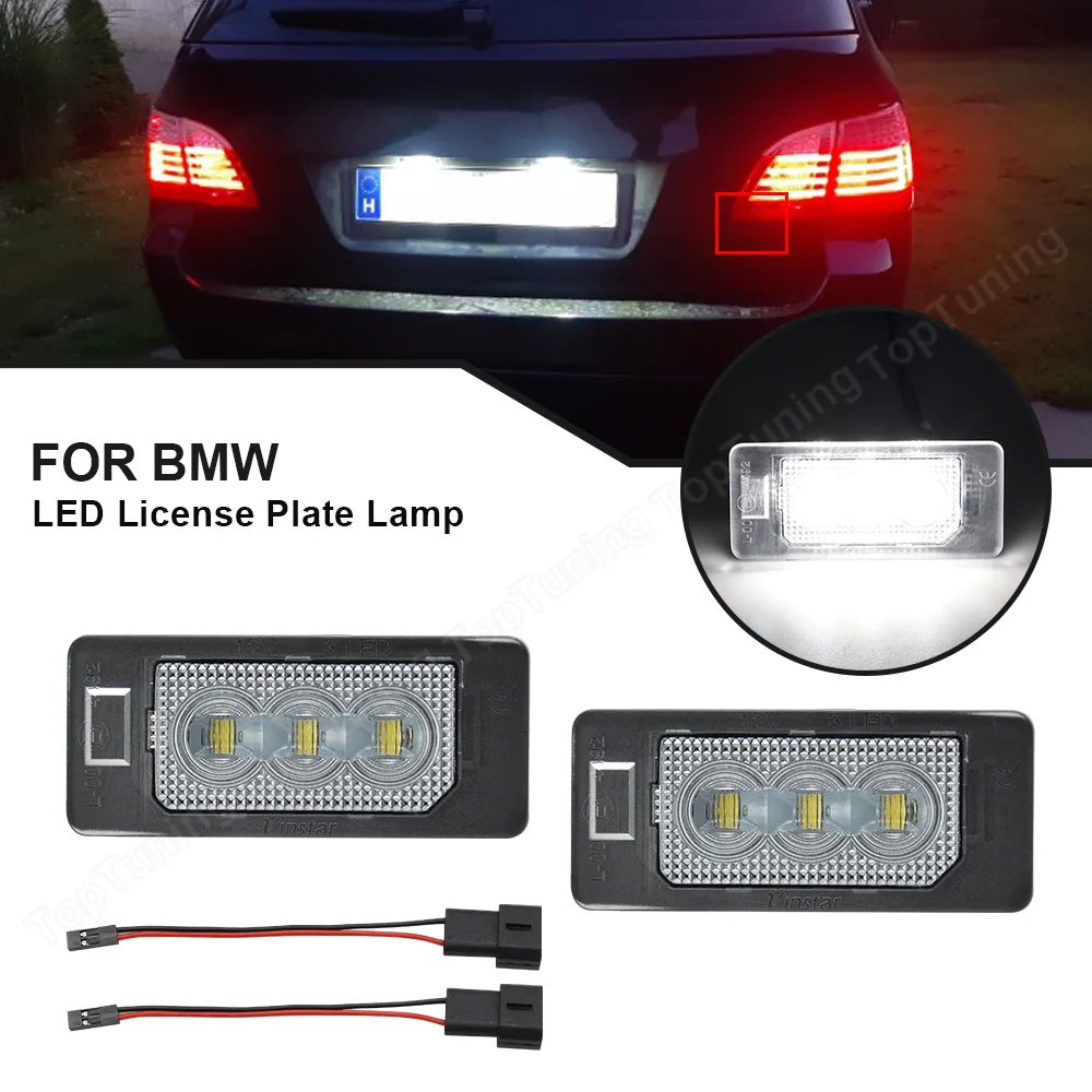 

For BMW E82 E88 F22 F23 F45 E46 E90 E91 E92 E93 F30 F31 F34 F32 F36 F33 E39 E60 E61 SMD White Error Free Led License Plate Light