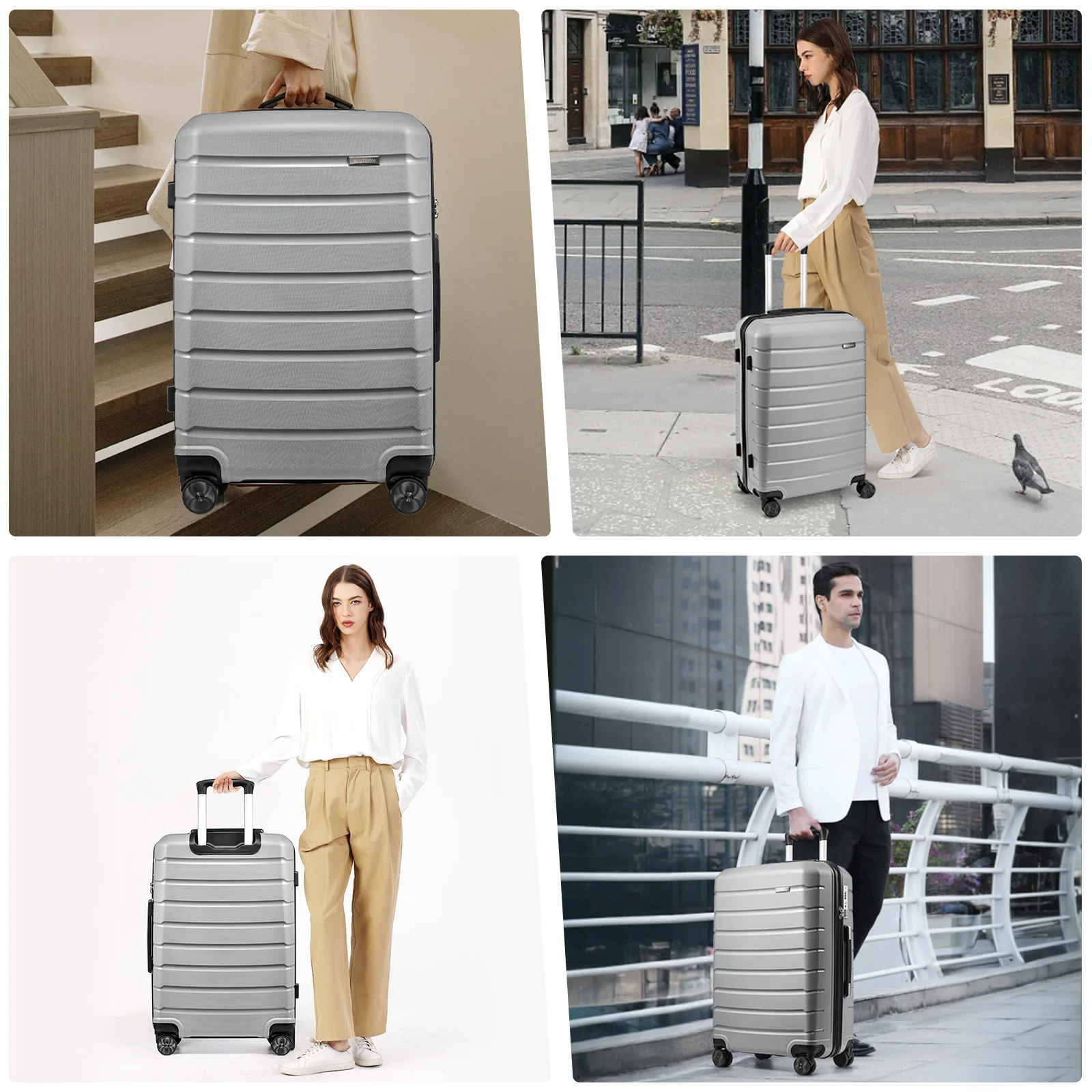 3pcs Cabin Travel Suitcase with Wheels Men Aluminum Trolley Case, Women 20Inch 24 28 Large Carrier Carry-On Luggage Suitcase 캐리어