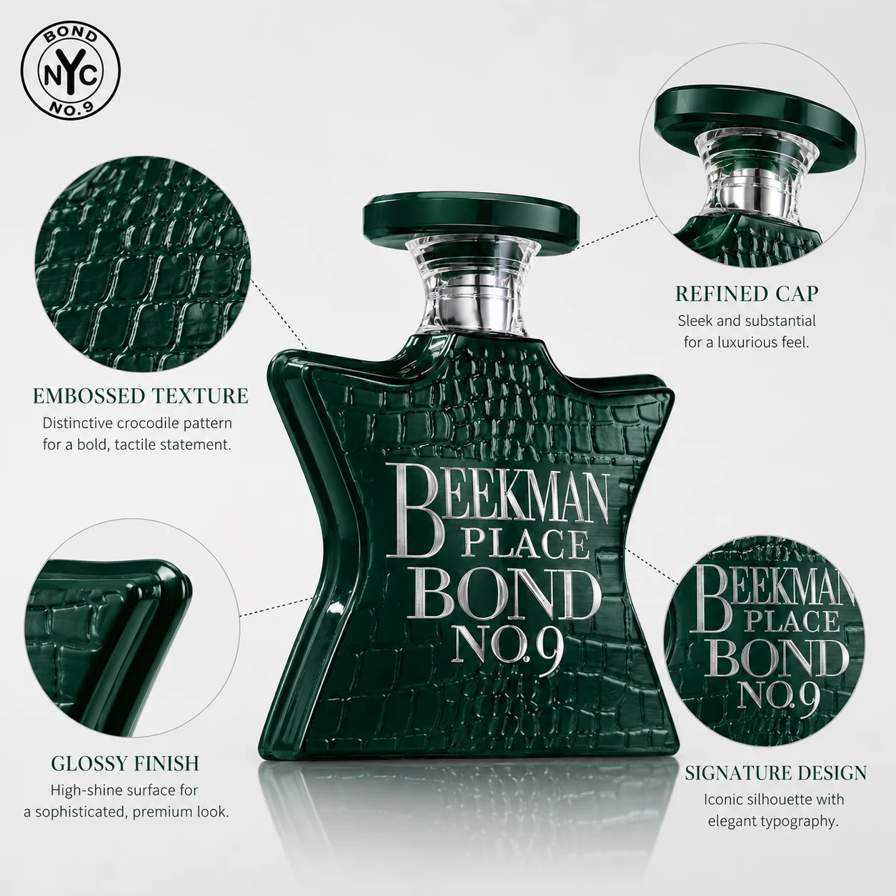 Bond No.9 Beekman Place Eau De Parfum 100ml for Men Long Lasting Luxury Niche Perfume Spray Fresh Citrus Lavender Blackcurrant Jasmine Woody Amber Musk Daily Wear Travel Gift view 6