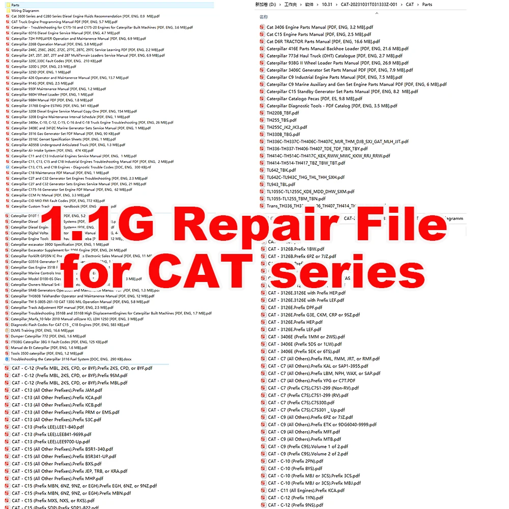 Repair Manual for CAT Series Excavator Diesel Engine Control Systems Wiring Diagrams Diagnostic Fault Codes Maintanence Manual