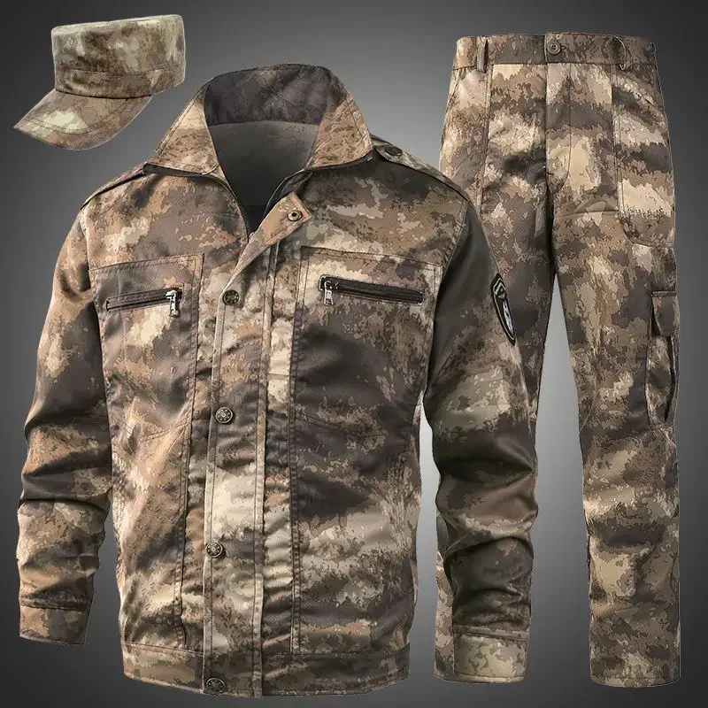 Camouflage Suit for Men Spring Autumn 2022 Auto Repair Dirt Resistance Labor Protection Single Top Overalls Cargo Jacket men
