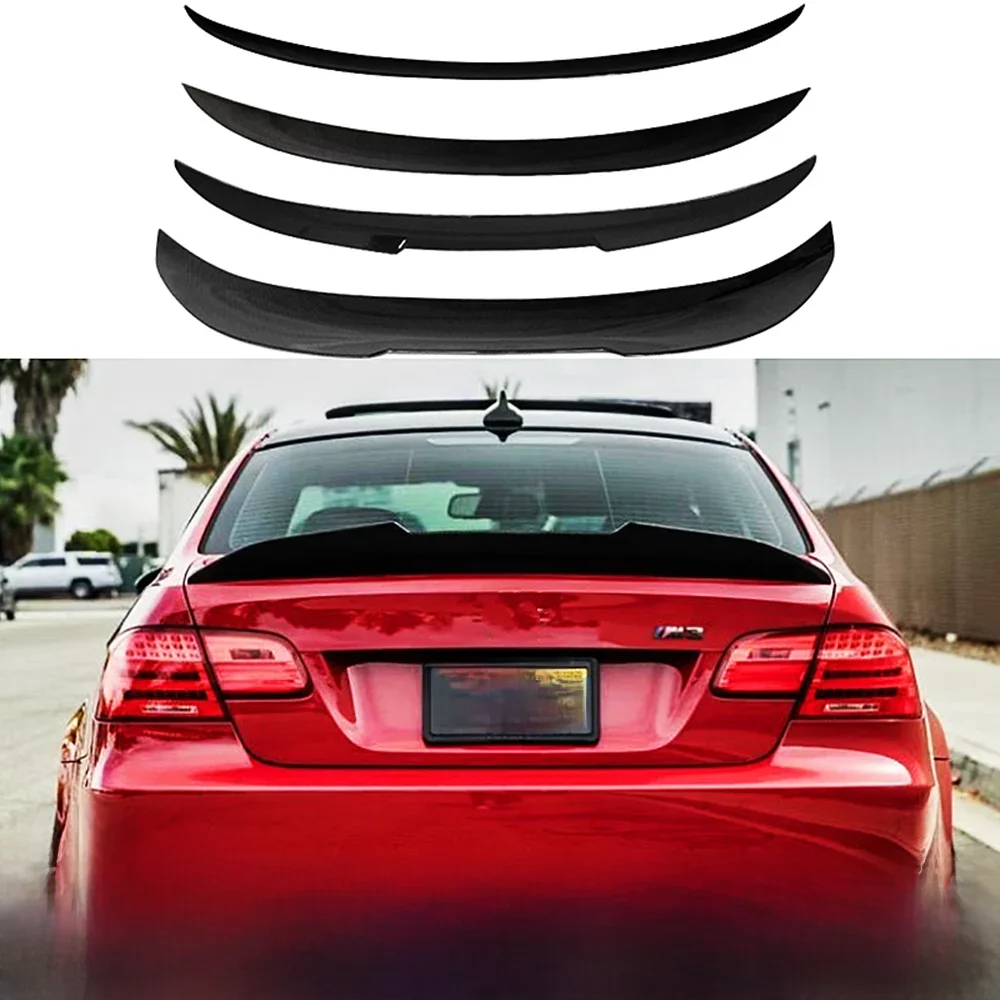 Couvercle de coffre arrière en carbone noir brillant, ailes de becquet de voiture, accessoires de réglage de voiture, pour BMW série 3 E90 E92 E93 M3 M4 MP PSM