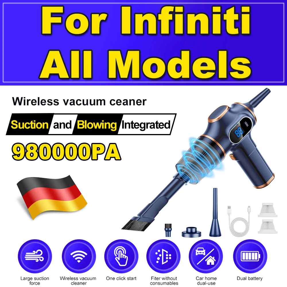 

Car Vacuum Cleaner Wireless Air Dust Blower Gun Powerful Portable Auto Vacuum Cleaning Machine For Infiniti All Models