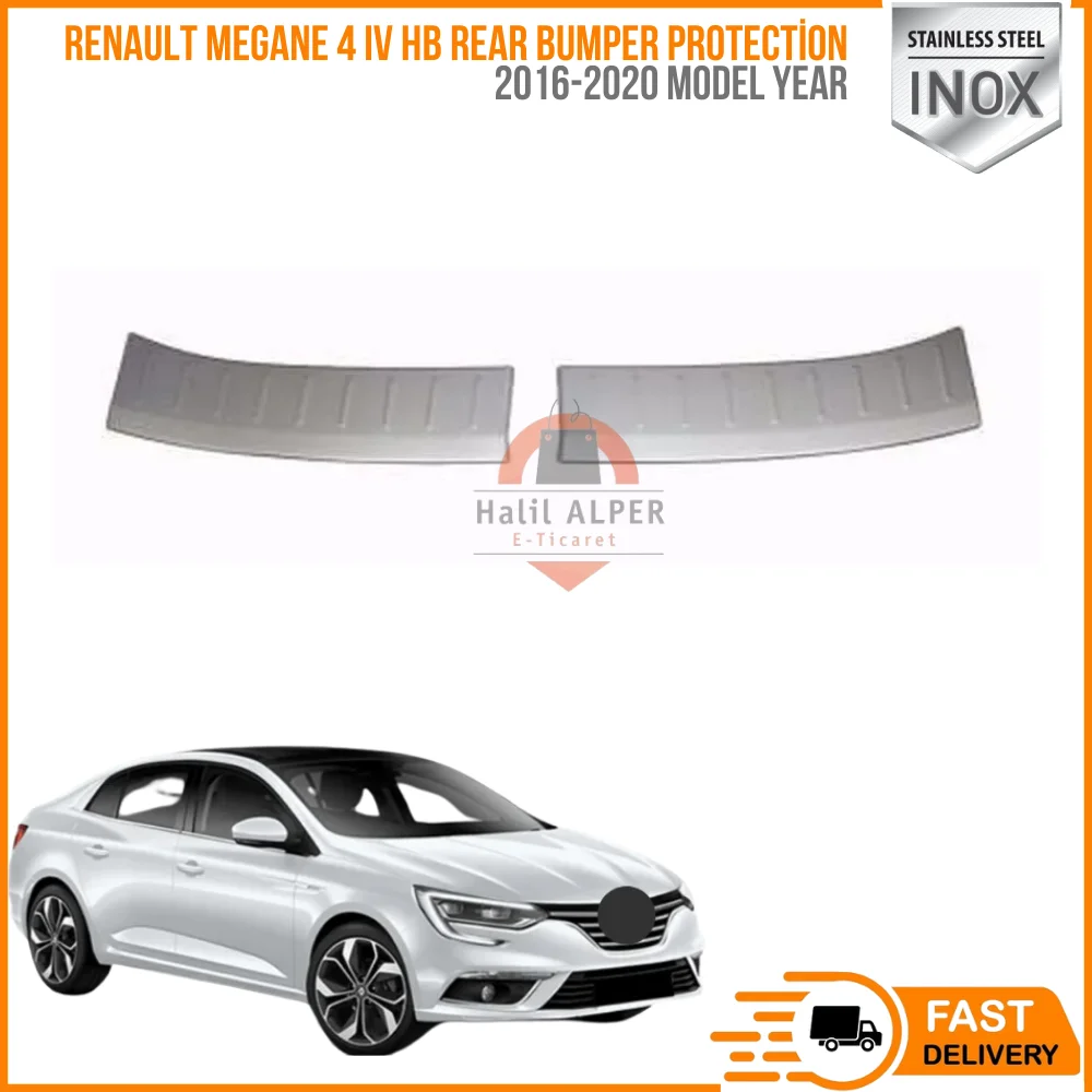 

For Renault Megane 4 IV HB 2016-2020 real bumper guard scratch protection standard steel glossy high quality auto accesses