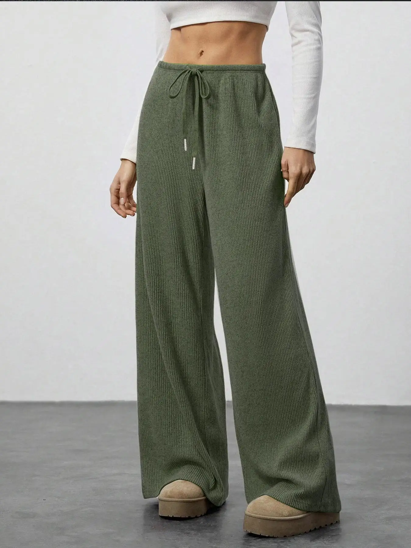 High Waist Comfortable Wide Leg Casual Jogging Pants, Versatile Athletic Trousers for Relaxed Fit, Ideal for Everyday Wear