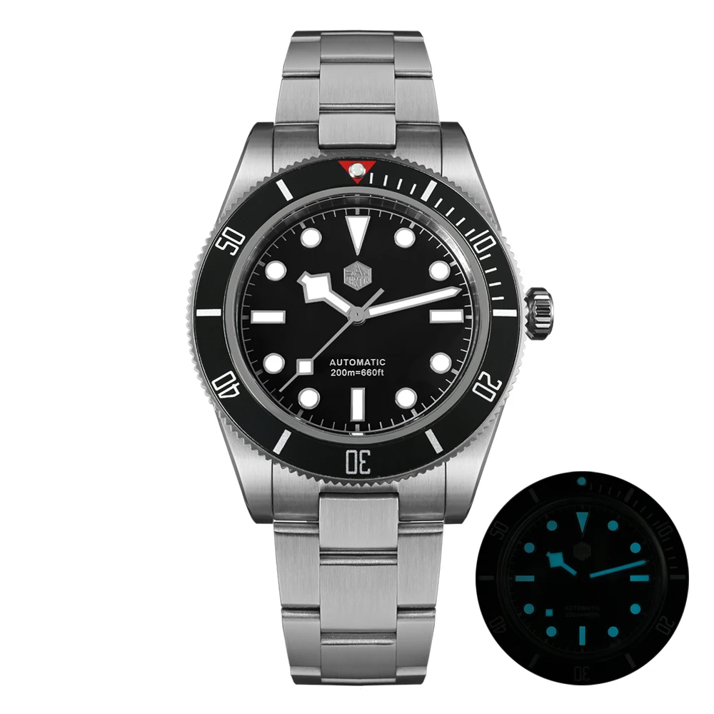 San Martin New 40mm BB58 Retro Luxury Diver Watch NH35 Automatic Mechanical Watches For Men Sapphire Luminous 20Bar Reloj SN0008 image 3