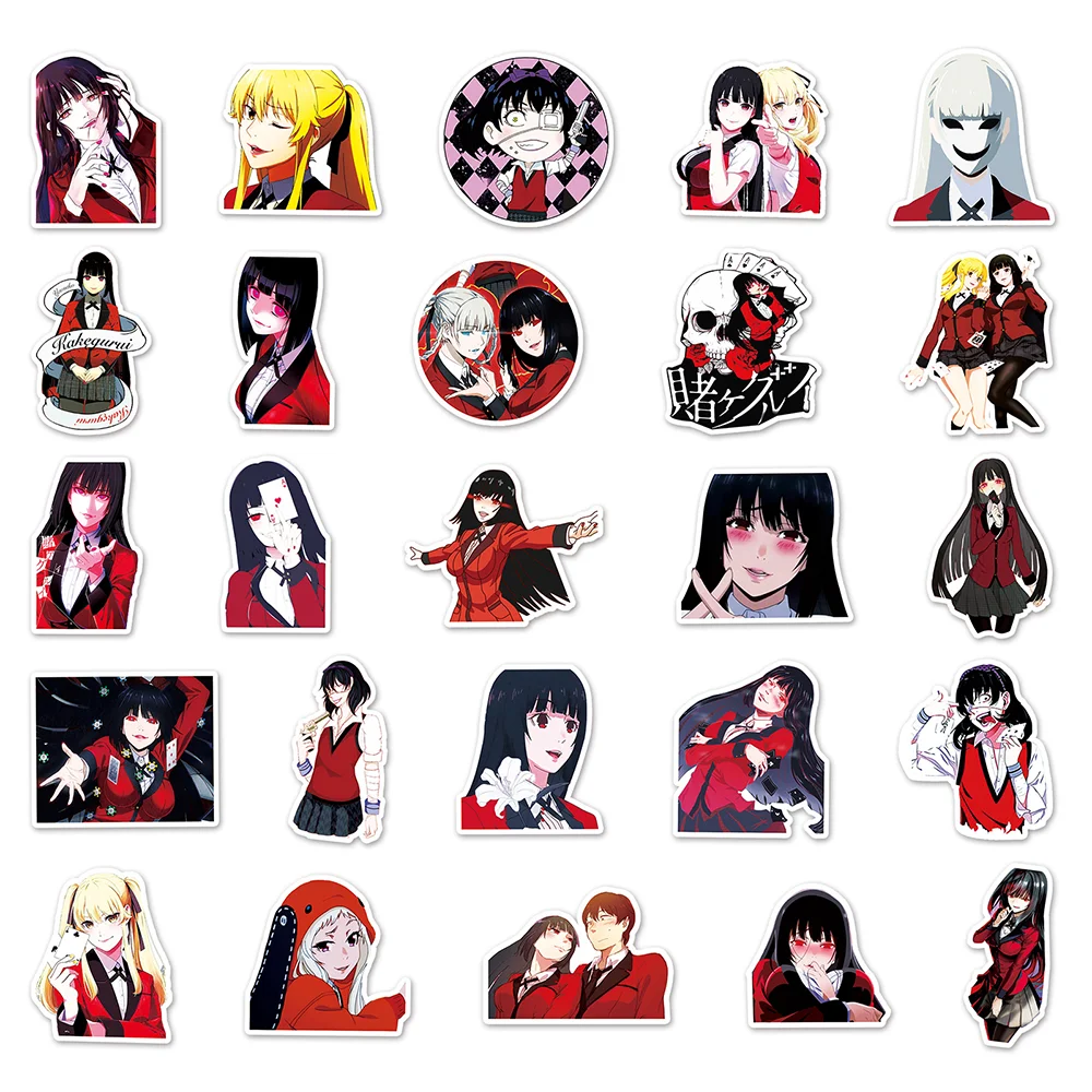 10/30/50pcs Stations Anime Crazy Gambling Abyss Stickers PVC Material DIY Refrigerator And Laptop Scrapbook Waterproof Stickers.