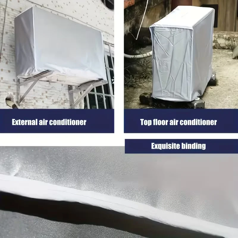 Klimaanlagenabdeckung Wasserdicht Staubdicht Outdoor AC-Schutzabdeckung Sonnenschutz Regenschutz Schneeschutz AC-Reinigungsabdeckung – Detail 5