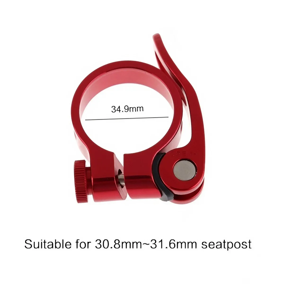 HOT Aluminum Alloy Quick 31.8mm Bike Cycling Saddle Seat Post Clamp Quick Release QR Style