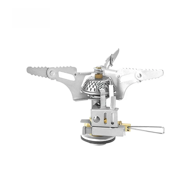 BRS-3 cuisinière à gaz de Camping Portable 1940W brûleur touristique extérieur chauffage de feu fort pour Camping en plein air pique-nique barbecue four