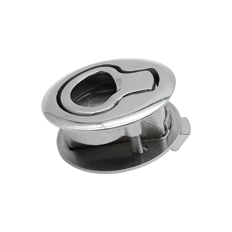 

Marine Hardware Stainless Steel Turning Lock Flush Pull Locker Hatch Latch for Boat