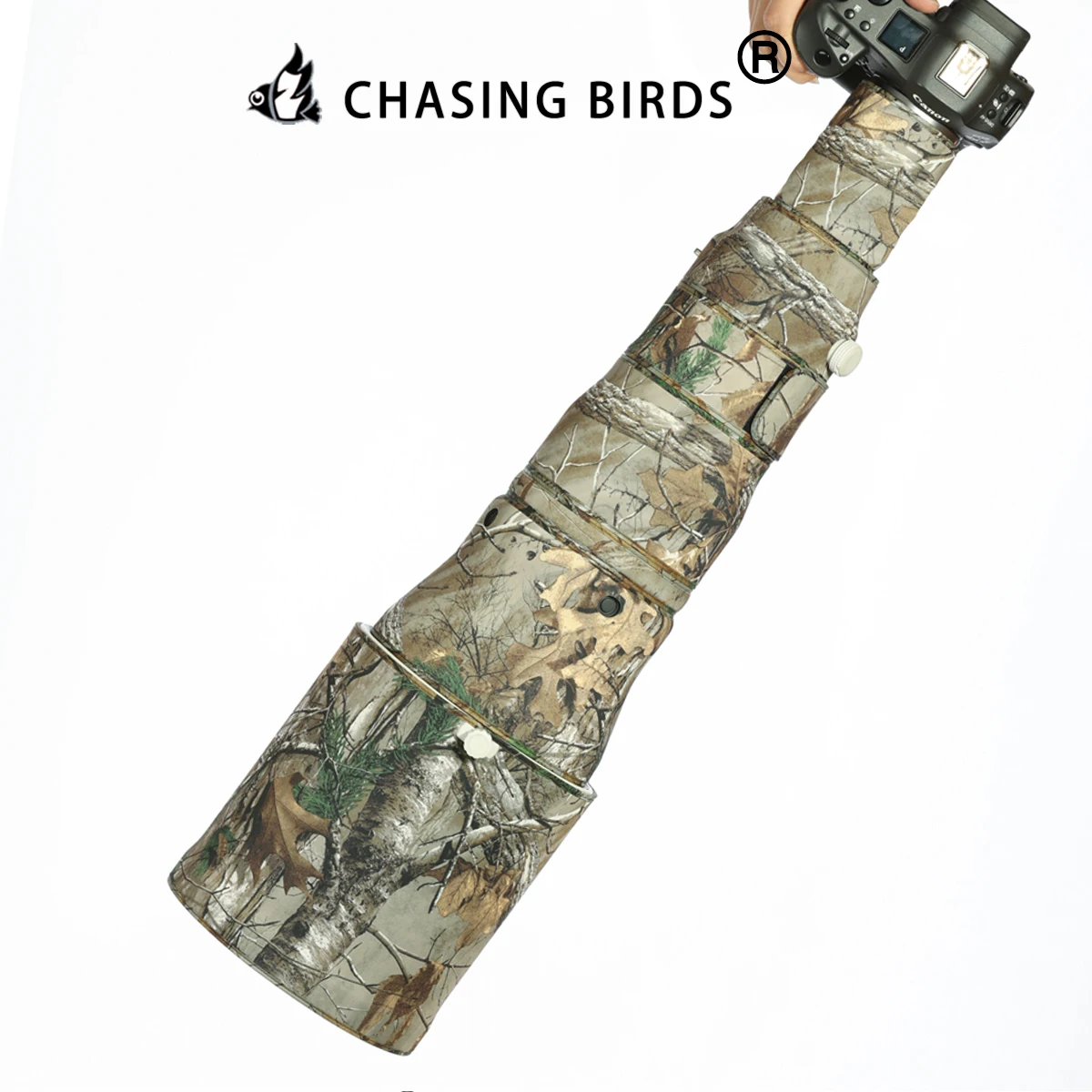 CHASING BIRDS camouflage lens coat for CANON RF 800mm F5.6 L IS USM elastic waterproof and rainproof lens protective cover