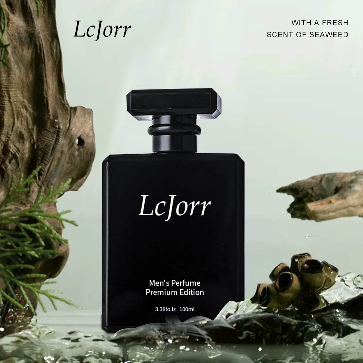 LCJORR メンズ香水 100ml(3.38oz)、高級感、スタイリッシュ、24時間以上持続。様々なシーンに。