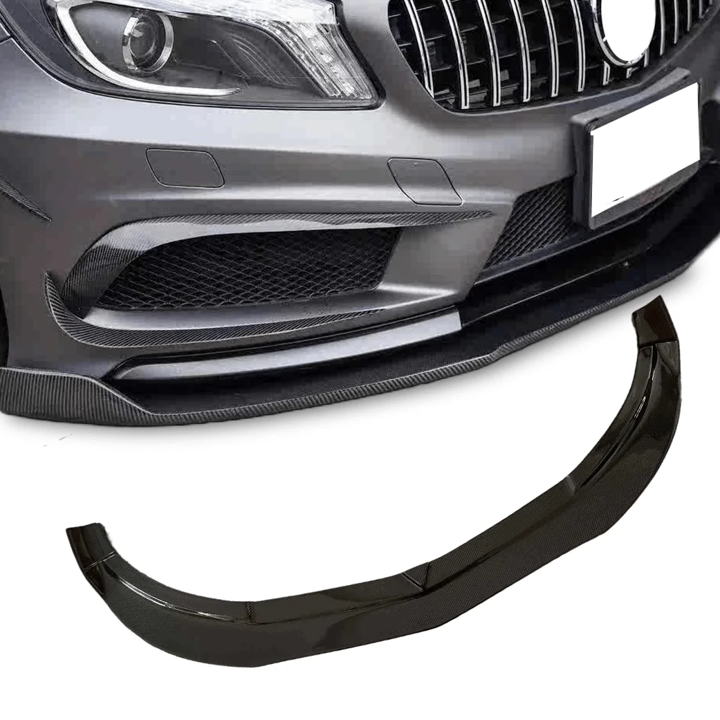 

W176 Carbon Fiber Front Bumper Lip Splitter For Mercedes Benz A45 AMG W176 W177,100% TESTED WELL