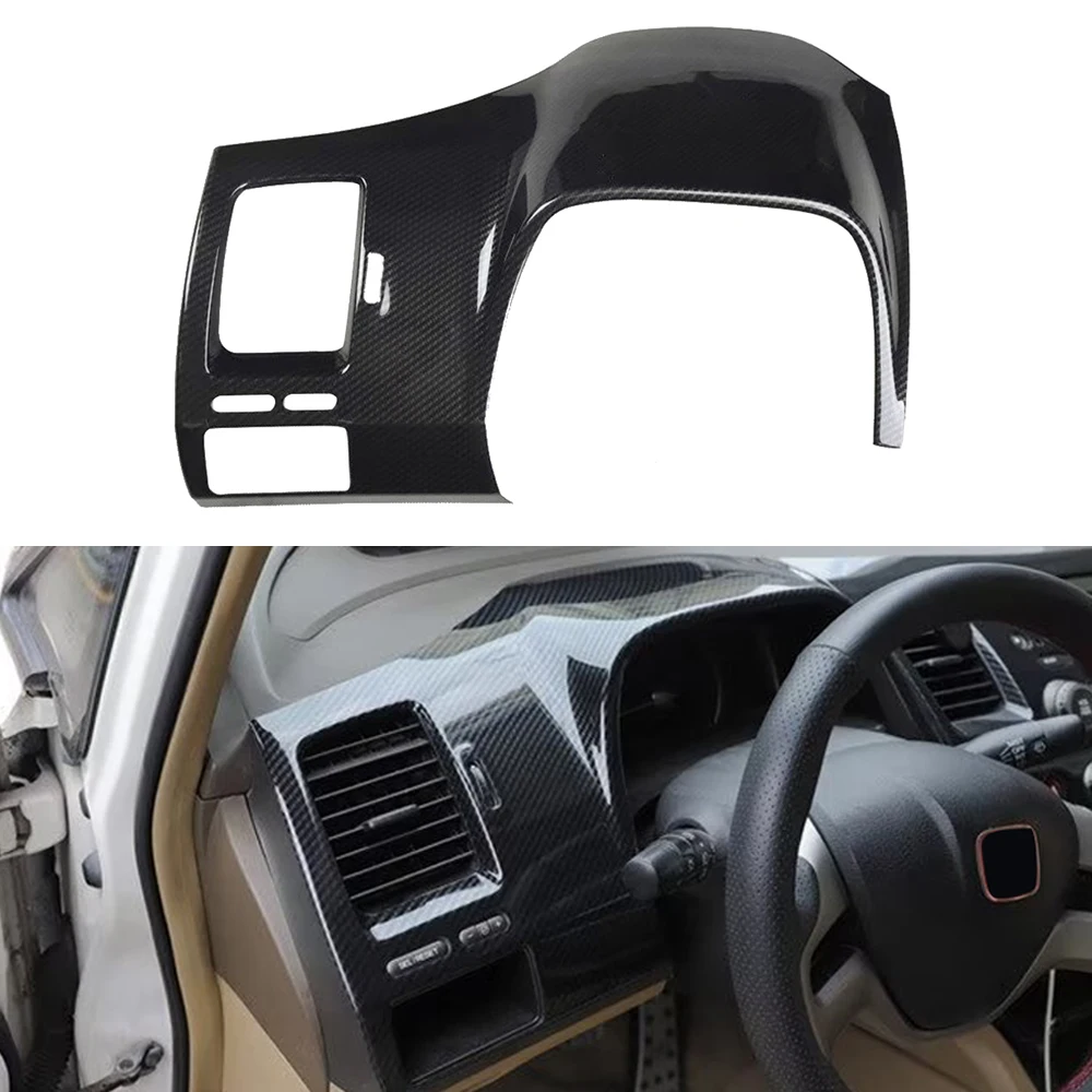 

For Honda Civic 4 Doors 2006-2011 Car Accessories ABS Dashboard Instrument AC Vent Cover Trim 1PC