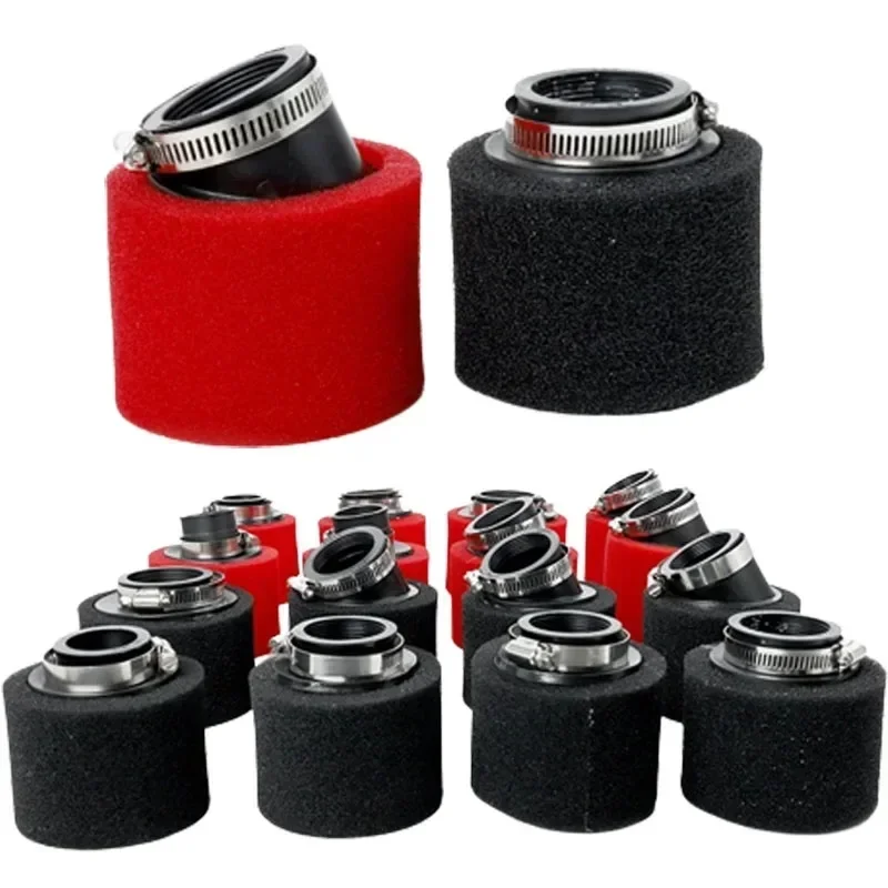 AliExpress 35/38/40/42/45/48/50mm Air Filter Black/Red Double Sponge Filter Cleaner Off Road Motorcycle ATV Beach Dirt Pit Bike Accessories