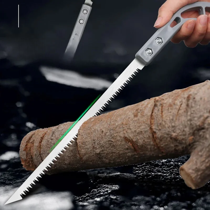 Scie à queue d'hirondelle jetable avec poignées amovibles, scie de jardinage, abattage d'arbres, coupe rapide, économie de main-d 'œuvre, travail du bois