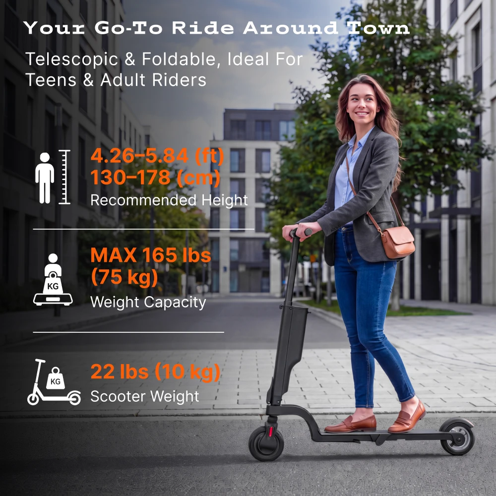 HX X6 350W 25km/h 36V 7,5Ah Elektroroller 5,5'' E-Scooter für den täglichen Arbeitsweg mit herausnehmbarem Akku, faltbarer Rucksack-E-Scooter – Detail 12