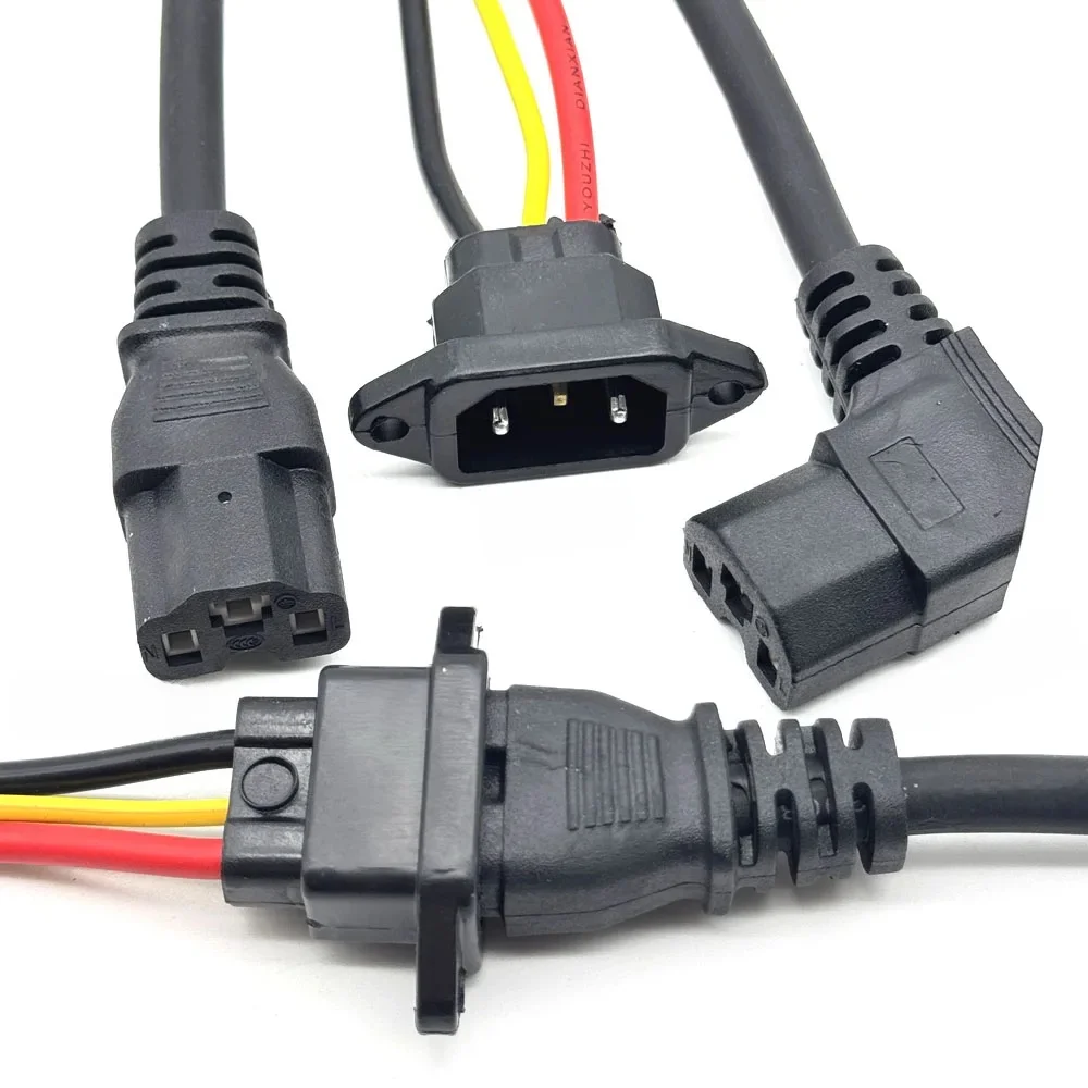 AliExpress LAJQTAO 10A E-bike Battery Charging Socket Electric Car Connector Charging Plug Universal Three Vertical Cable for 36V 48V Vehicle