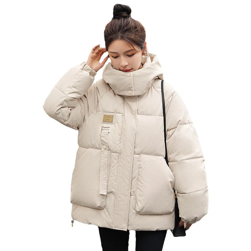 

Women's Winter 2023 New Workwear Thick Coat Oversize Down Cotton Jacktes Parkas