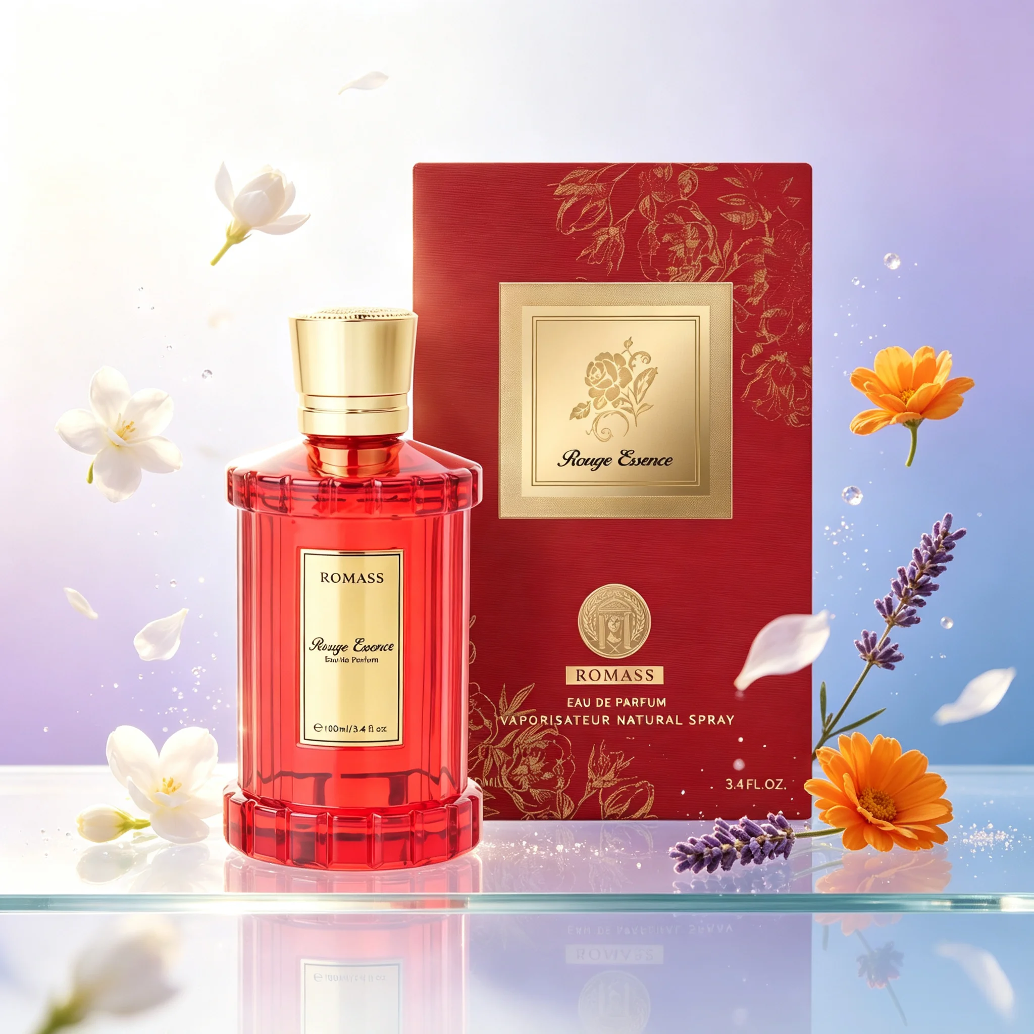 Perfume Fragrance Deluxe - ROMASS Rouge Essence Luxe Eau De