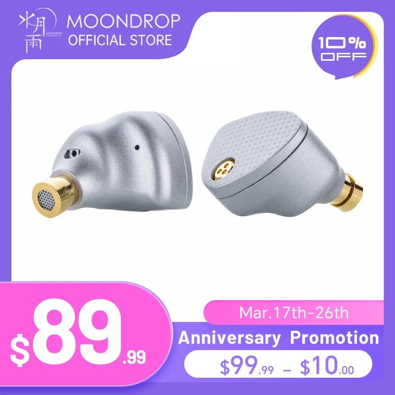 MOONDROP ARIA 2 Earphones High Performance IEMs Earbuds with Detachable Cable 0.78mm 2pin 3.5/4.4mm plug ARIA2 Earphone