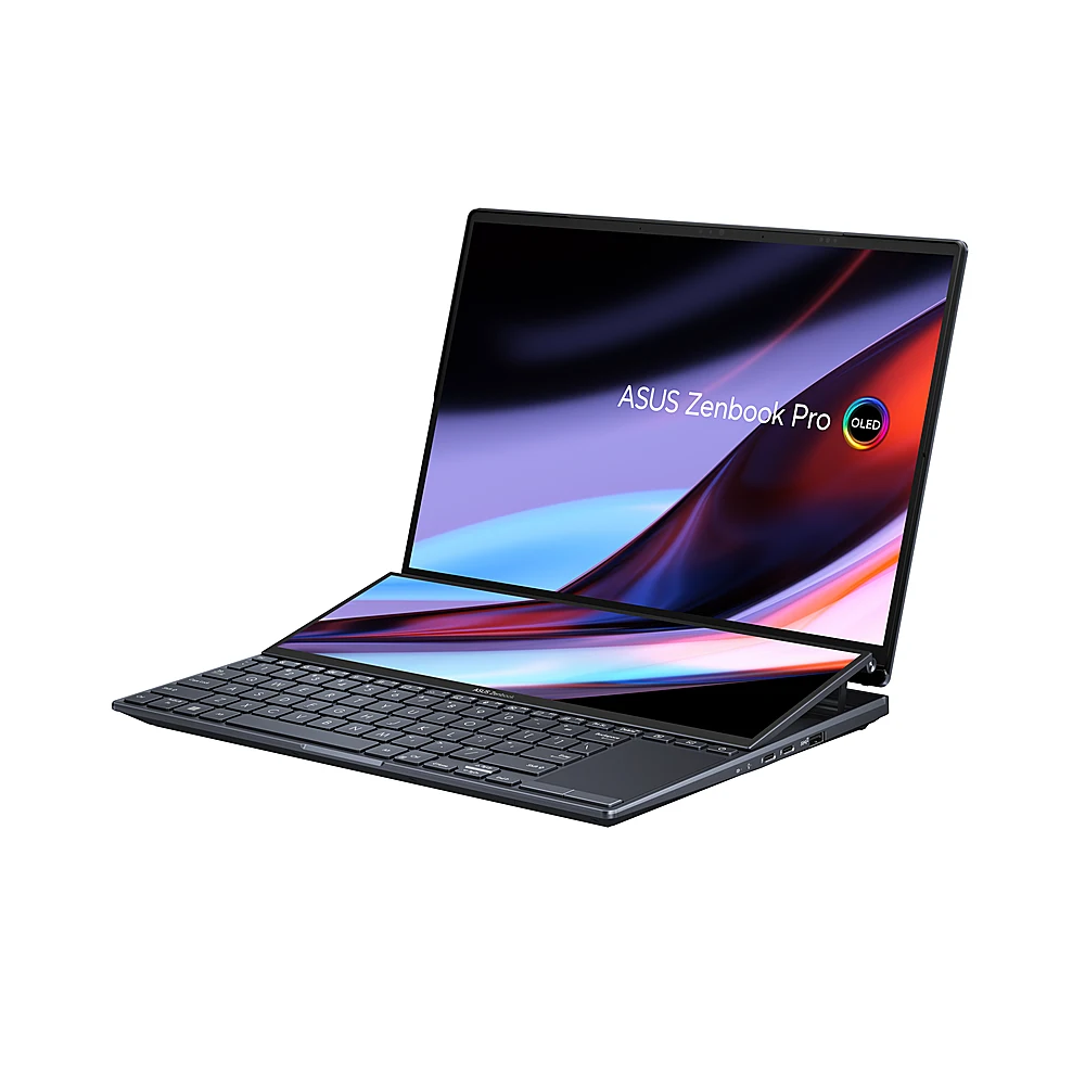 แล็ปท็อป ASU-S ZenBook Pro Duo 15 OLED UX582 ของแท้, จอแสดงผล OLED 4K UHD ขนาด 15.6 นิ้ว, Intel Core i7-10870H, RAM 16GB, SSD 1TB