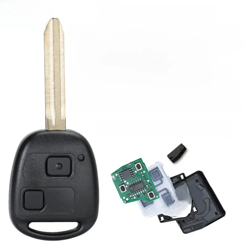 KEYECU AU P/N: 60120 / 60170 / 60190 pour Toyota Corolla Rav4 Tarago Avensis Verso Prado120 porte-clés à distance 304MHz 4D67 / 4C puce