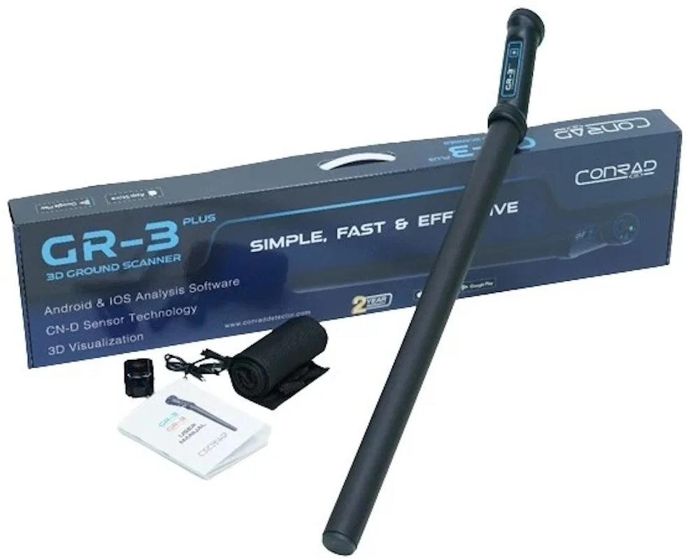 i2026 GROUND-TECH GR3 Plus Deep Seeking 3D Metal Detector - Dual Sensor