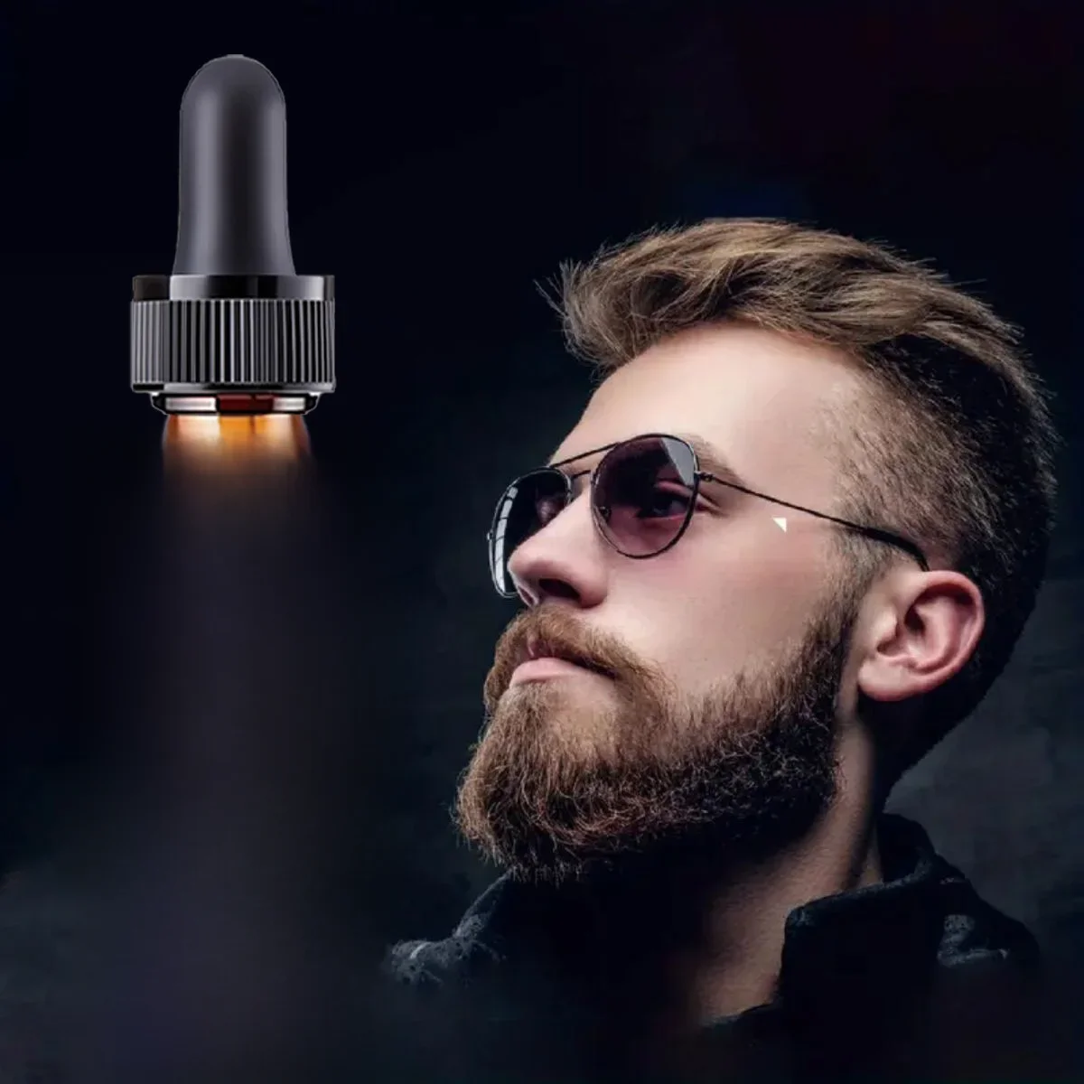 100% Natural Accelerate Facial Hair Grow Beard Óleo Essencial Cabelo e óleo de crescimento da barba