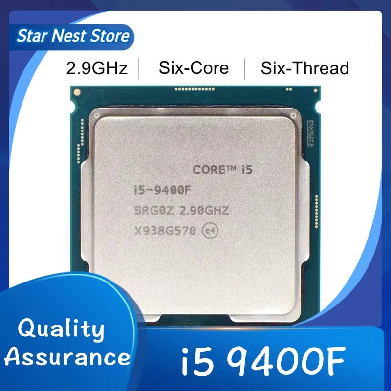 Procesor Core i5 9400F 2,9 GHz 6-rdzeniowy procesor SRF6M/SRG0Z LGA 1151