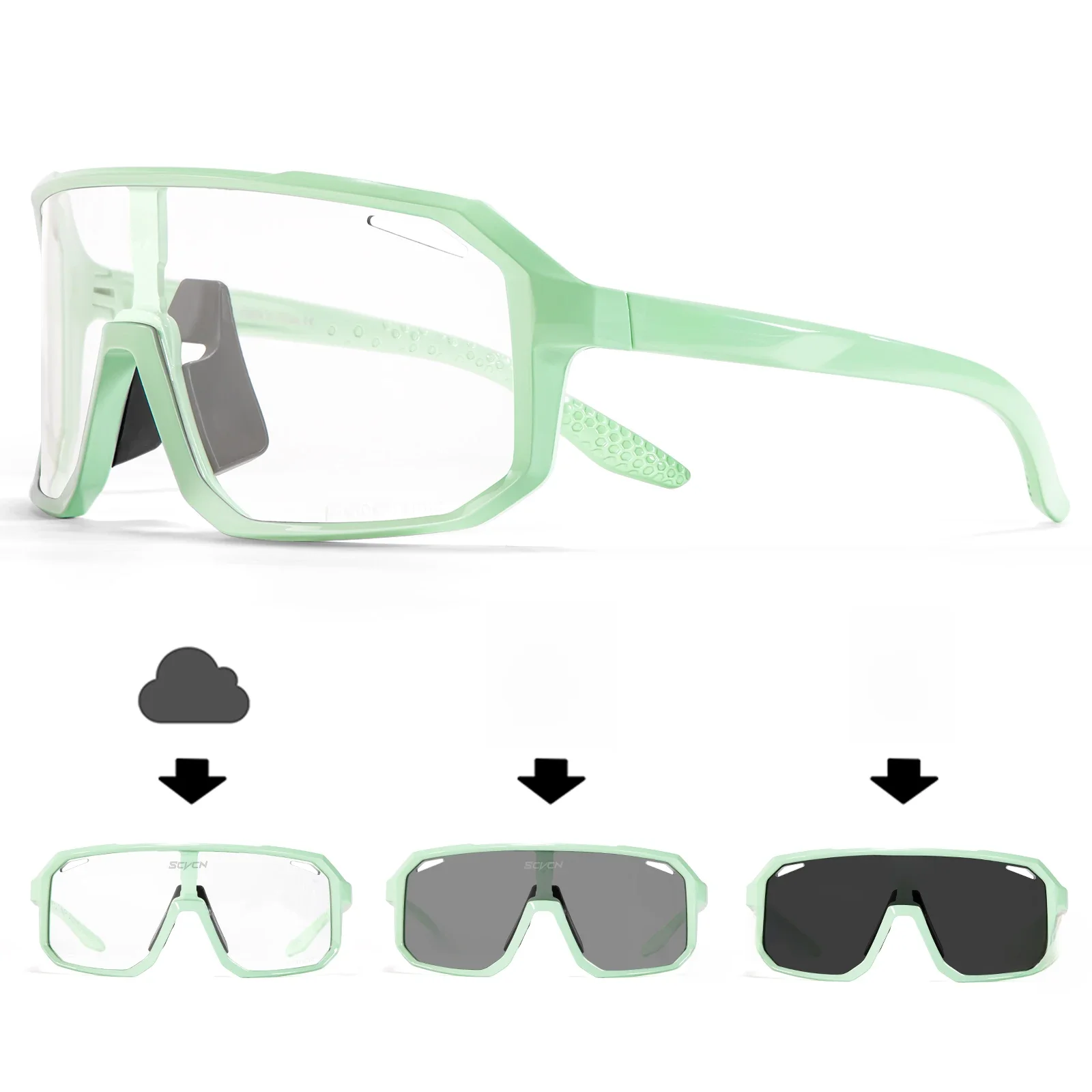 AliExpress SCVCN Hot Sunglasses Cycling Glasses Photochromic Sports for Men Mountain Bike Road Bicycle Eyewear UV400 Women Cycling Goggles