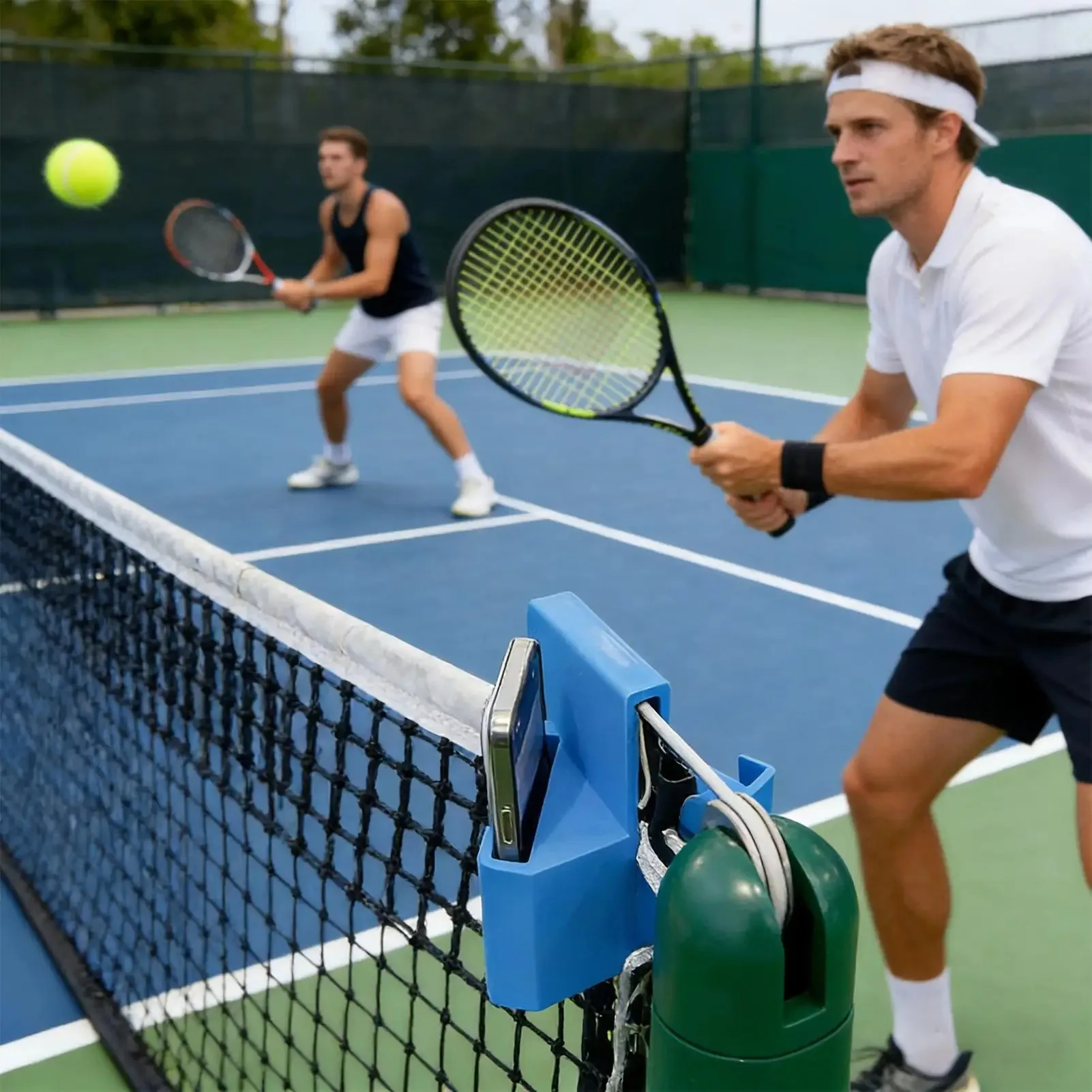 Tennis Net Camera Mount 3D Printed Courtside Phone Mount for Match Recording, Training Analysis&Live Streaming
