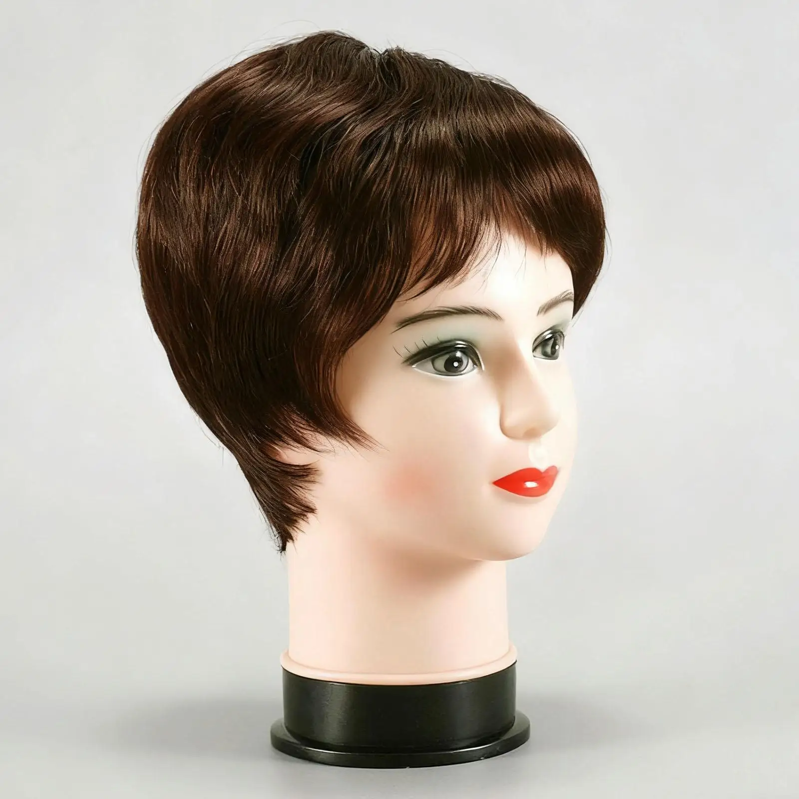 

Женская модель головы манекена для домашнего салона и путешествий, многофункциональный головной убор, витрина, опора, подставка для волос, модель женской головы