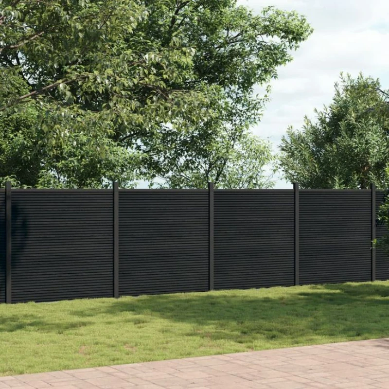 Prefabricated WPC Privacy Fence Decorative Composite Fencing Panels for Outdoor Spaces and Gardens