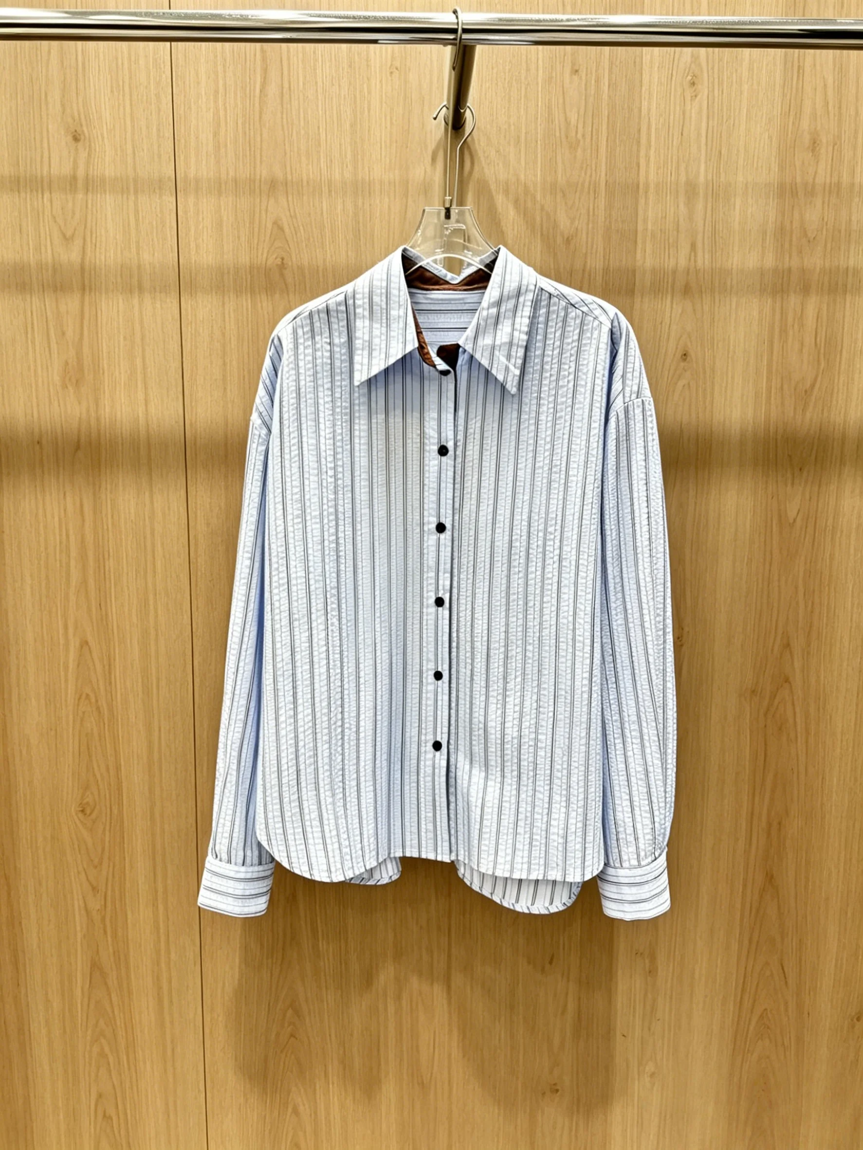 2026 New Style Womens Light Blue Polo Shirt Sizes M L Commute Business Versatile Style Code 014