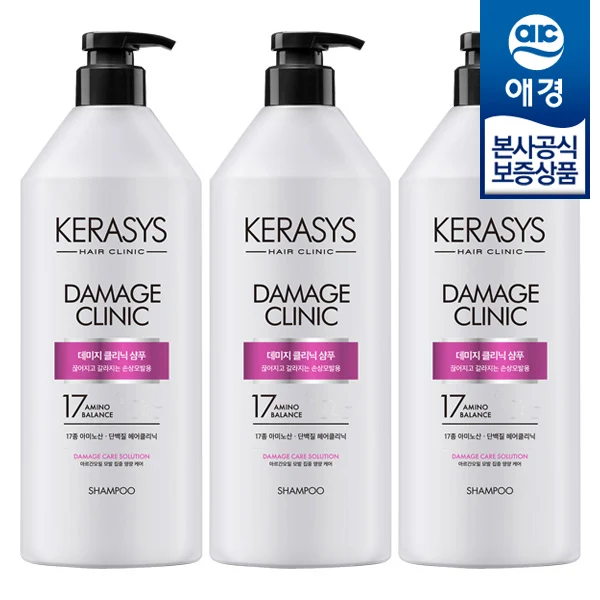 [Aekyung] Kerasis Clinic DAMAGI Shampoo 980ml x 3 pieces