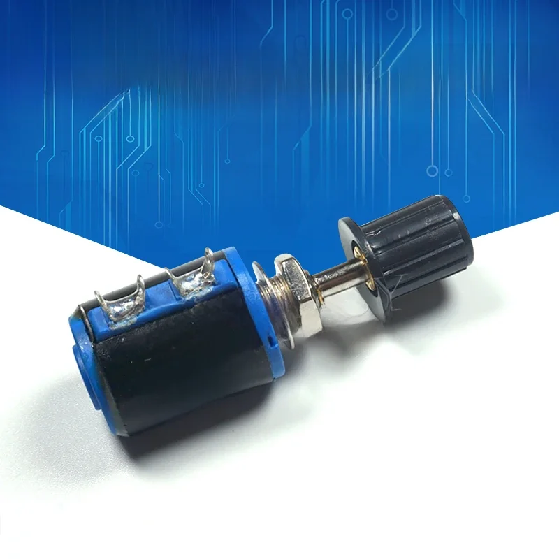 1szt WXD3-12-1W 100 220 470 1K 2K2 3K3 4K7 10K 22K 33K 47K Ohm 100R 220R 470R 2.2K 3.3K 4.7K WXD3-12 1W Potencjometr + 1 pokrętło — zdjęcie 2