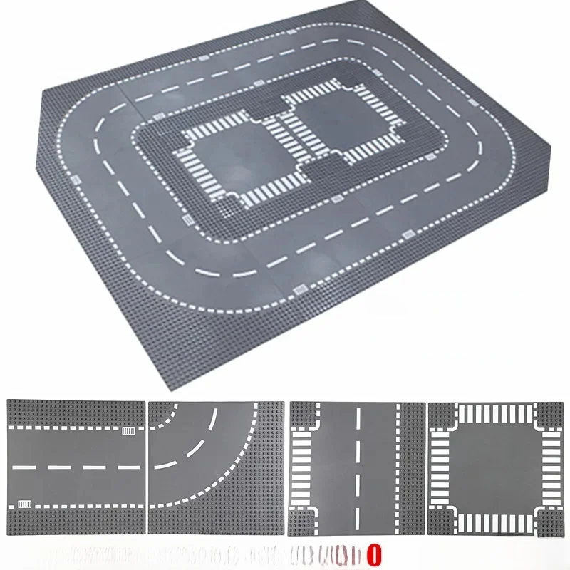 32*32 Dots Road Grondplaten Klassieke Bouwstenen Bouw Speelgoed Stad Straat Bricks Compatibel 32X32 Rivier Placas de Base - afbeelding 2