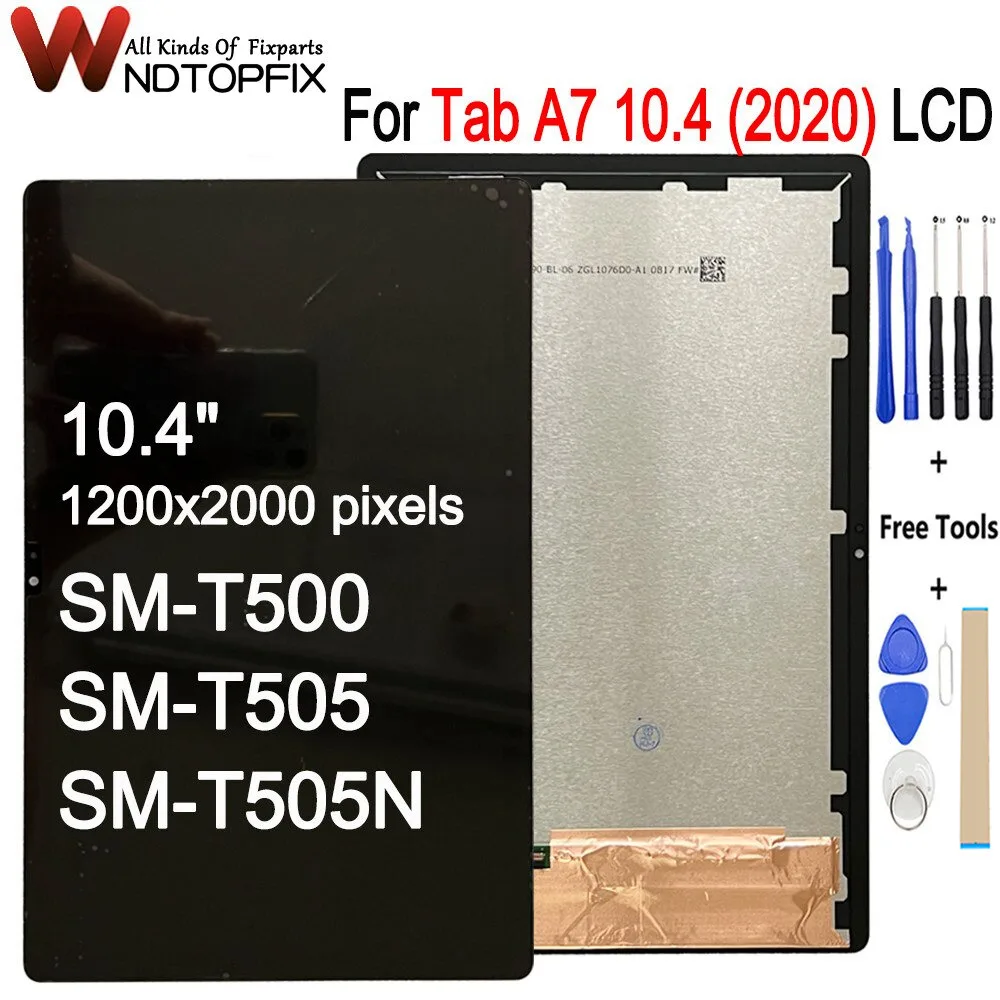 

10.4" For Samsung Galaxy Tab A7 10.4 (2020) LCD Screen Display Digitizer Assembly Replacement Parts For Samsung SM-T500 T505 LCD