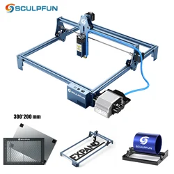 SCULPFUN S9 Laser Engraving Machine Ultra-thin Laser Beam Shaping Technology Acrylic 410x420MM Laser Engraver Cutting Machine