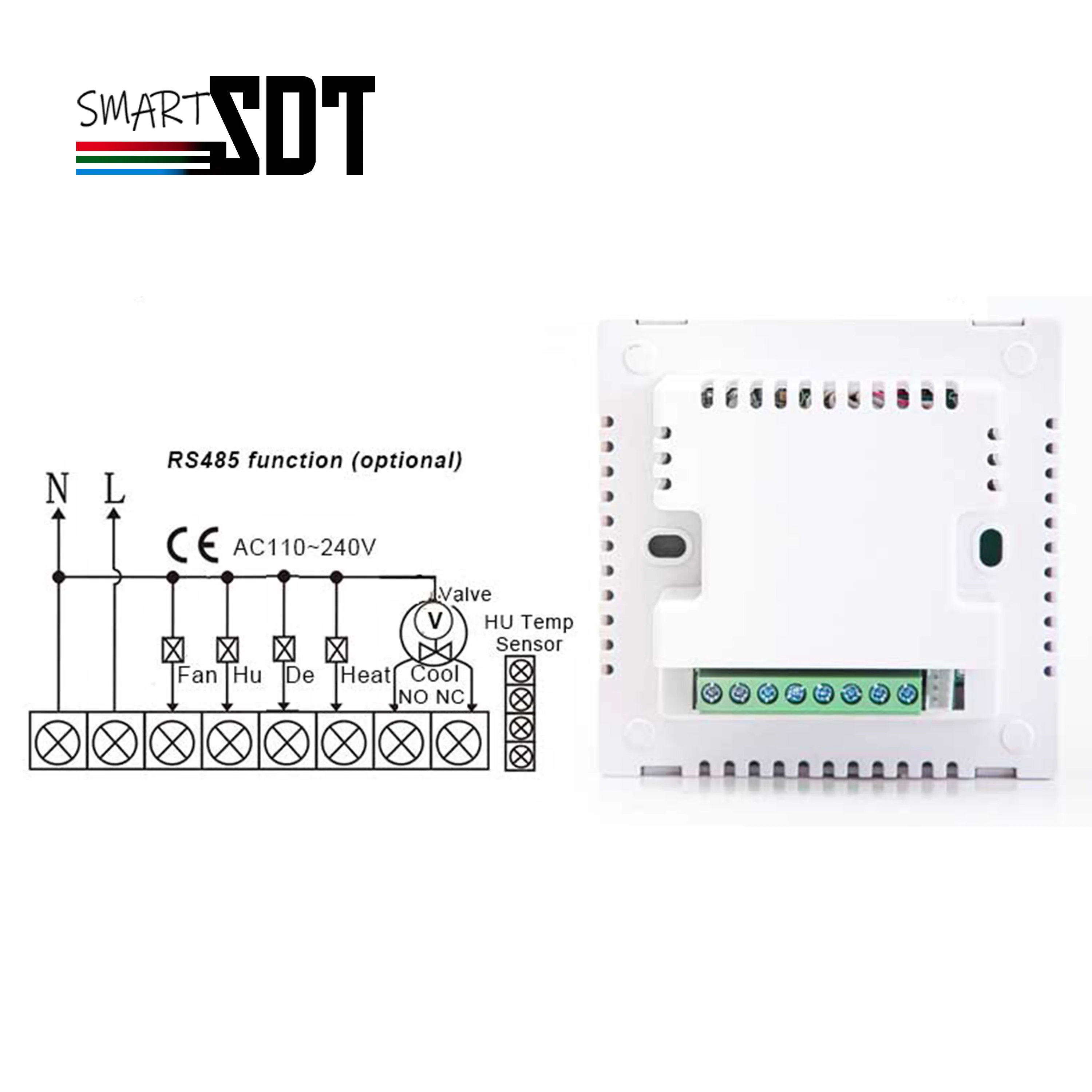 Imagem -06 - Controlador Inteligente de Temperatura e Umidade Válvula de Ajuste Automático Umidificação Equipamento de Desumidificação Rs485