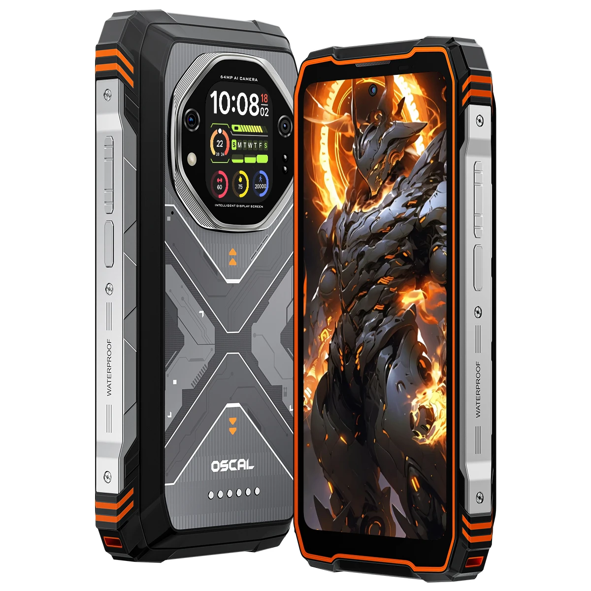 OSCAL TANK 1 5G Robuuste Smartphone, 6.78" 120Hz FHD+ 2.4K Scherm, 16GB+512GB, 64MP+50MP Camera, 20000mAh Batterij Outdoor telefoon